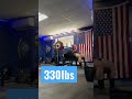 330LBS X5 BENCH!