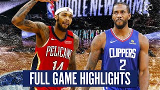 Download the video "NEW ORLEANS PELICANS vs LA CLIPPERS - FULL GAME HIGHLIGHTS | 2019-20 NBA Season"