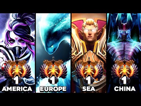 TOP 1 MMR Rank of all regions - BEST Players in Dota 2