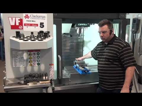 Haas Start Up 16 - Setting a Work Offset using an edge finder.