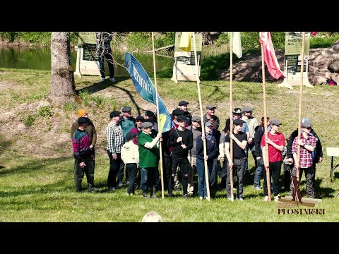 Bārtas plosts 2025. 2. diena. Bārtas plostnieki piesaka sevi.