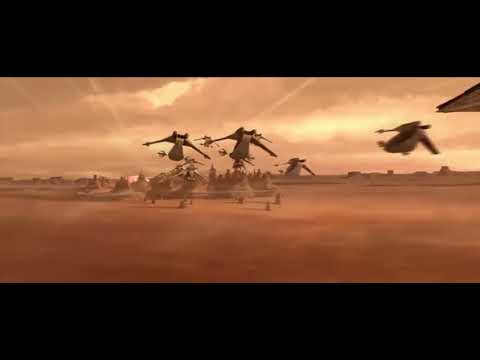 Aterrizaje a Geonosis Star wars (The clone wars)