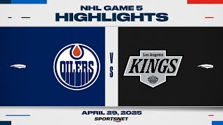 NHL Game 5 Highlights | Oilers vs. Kings - April 29, 2025