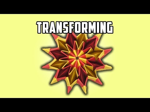 Origami MAGIC MOVING Fireworks. (Instructions) (Full HD)