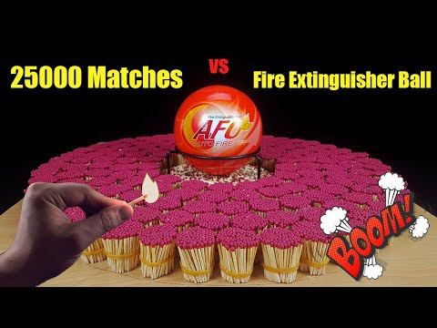 25000 matches domino vs fire extinguisher ball afo