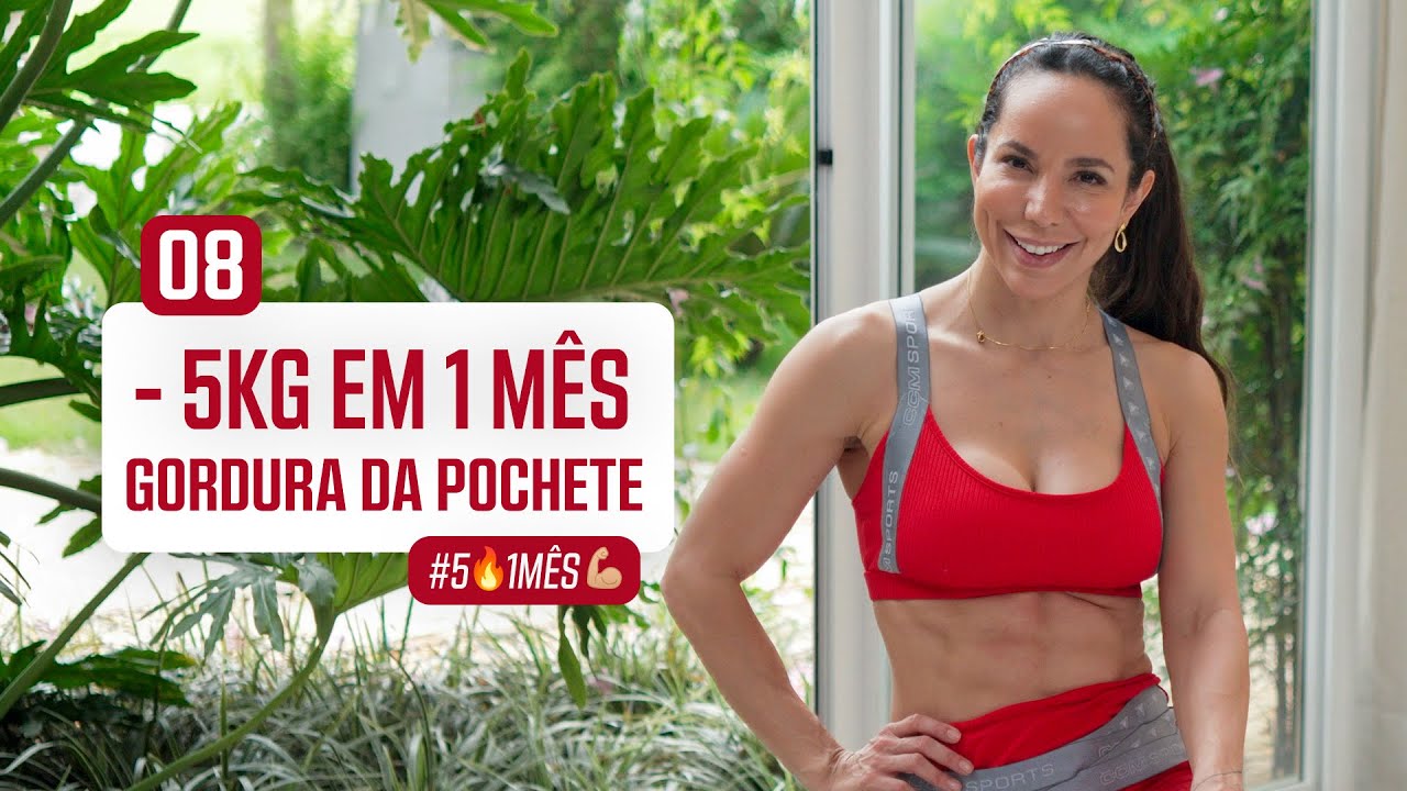 Treino para perder e queimar a pochete da barriga - -5kg em um mês- Carol Borba