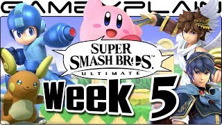 Super Smash Bros. Ultimate Update: Mega Man Music, Alolan Raichu, Kirby, Pit, Marth - Week 5