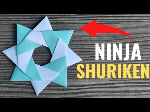 How To Make An 8 Pointed Ninja Shuriken | Easy Origami