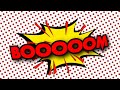 Word In Comic Style Cartoon Animation 4k Retro Animation On Green Screen 4K