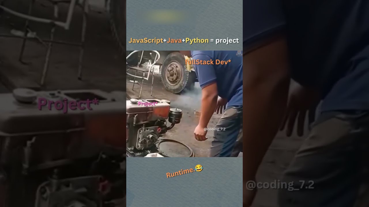 JavaScript + Java + Python = Project 😛 #js #java #javascript #python #project #viralshort #coding