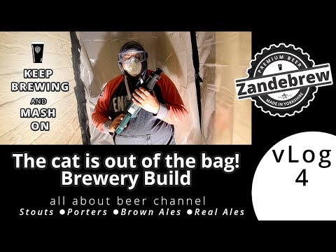 HBW - The cat is out of the bag! - Brewery Build - vLog4