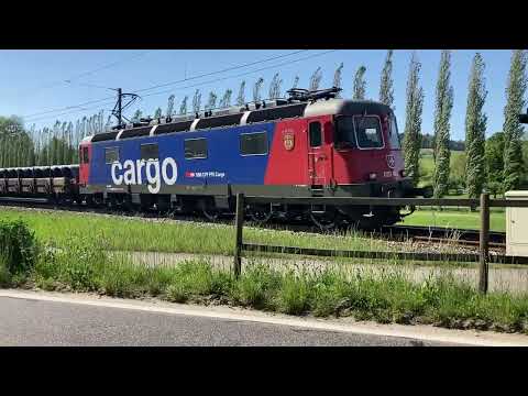 Drahtrollen Zug mit Re 620 081
