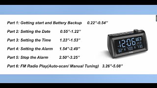 How to Set Up Welgo G2 Alarm Clock Radio