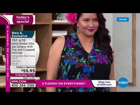 HSN | IMAN Global Chic Fashions 04.03.2022 - 02 AM