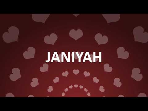HAPPY BIRTHDAY JANIYAH