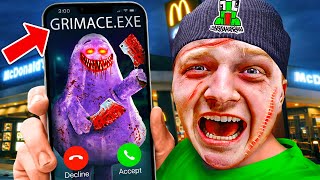 8 YouTubers Who CALLED GRIMACE.EXE AT 3AM! (Unspeakable, Preston & Brianna)