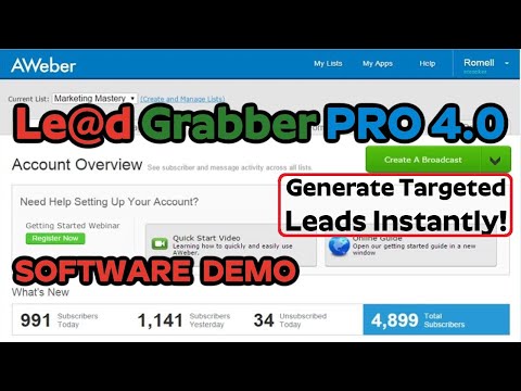 Lead Grabber Pro 4.0 Review Demo Bonus - Generate Targeted Leads Instantly For Free