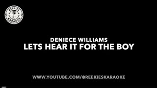 Deniece Williams | Lets Hear It For The Boy | Karaoke