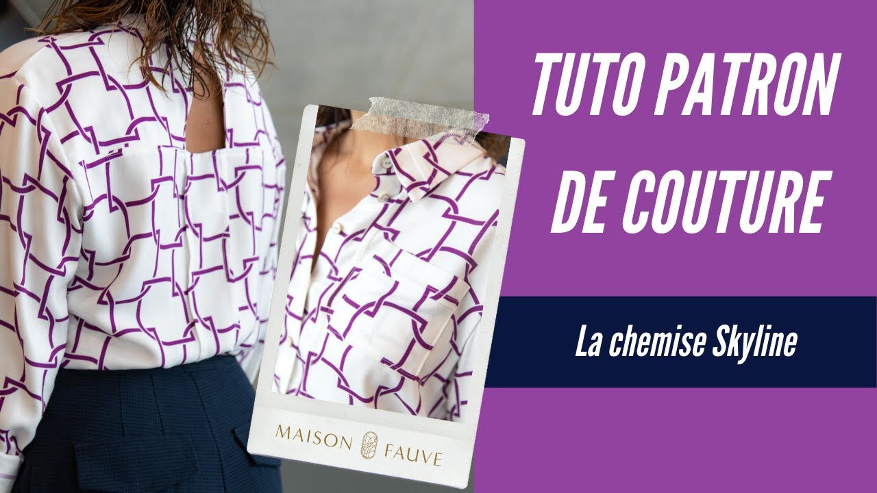 Patron couture chemise Skyline / Patron pochette