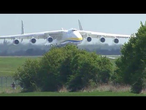 Antonov AN-225 Mriya landing Praha Ruzyne, 10.5.2016