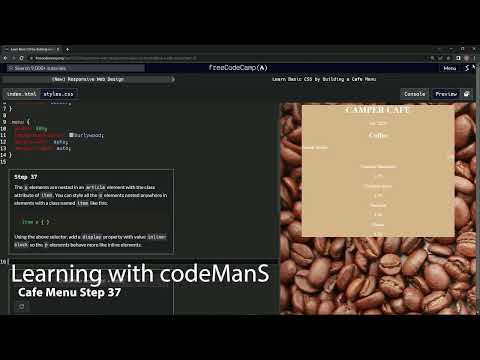 Learn Basic CSS by Building a Cafe Menu - Step 37