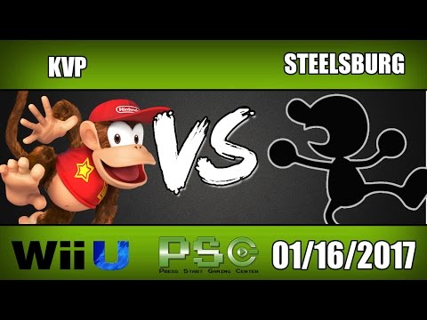 KVP (Diddy Kong) vs Steelsburg (Game & Watch) - Wii U Winners Round 2 - S4M