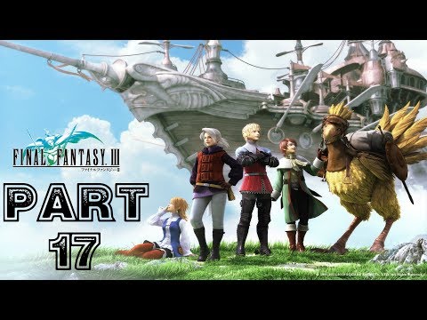 Final Fantasy III HD Remake [Blind] Playthrough part 17 (Dragoon, Dark Knight, Viking and Evoker)