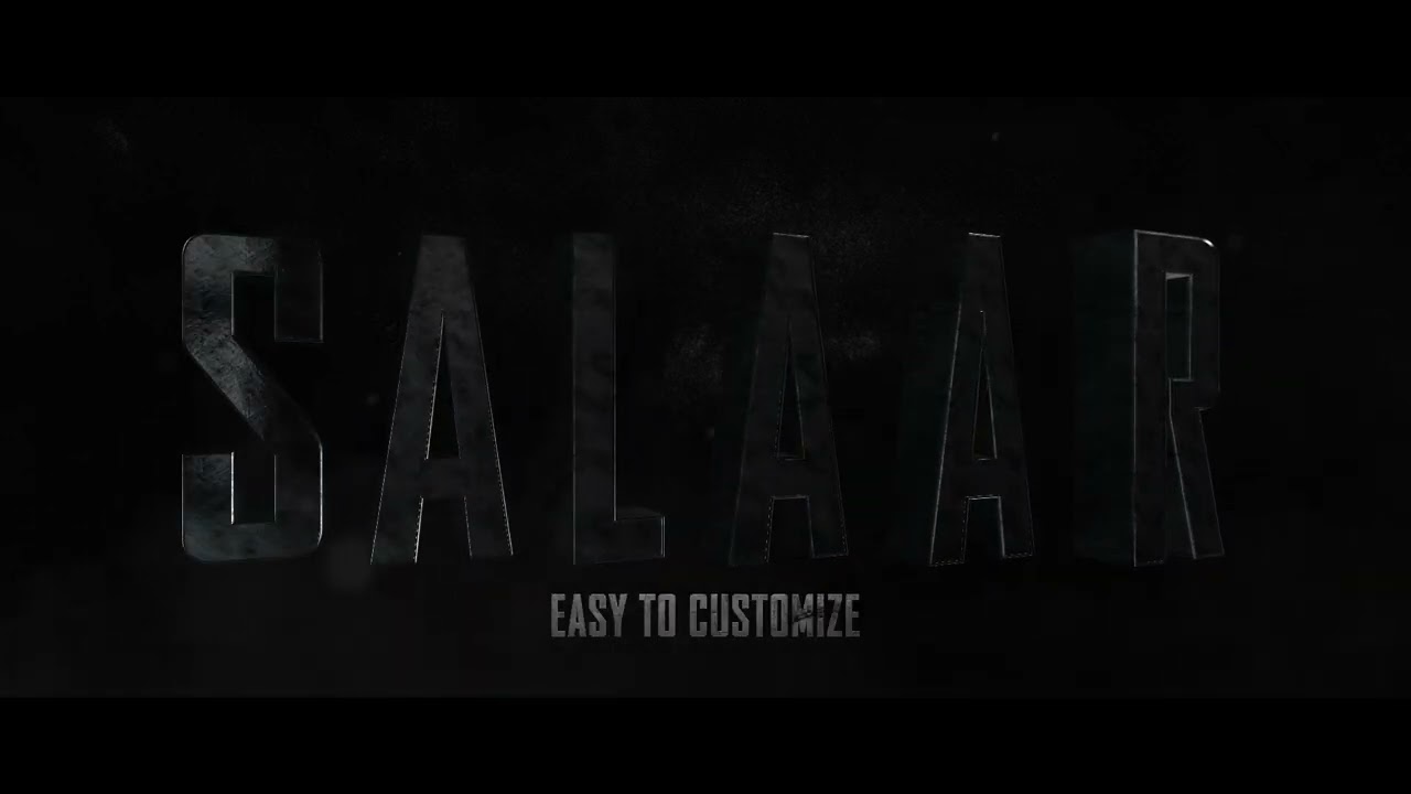 Salaar Title Card – After Effects Template 