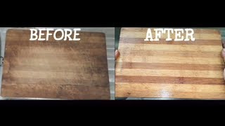How to clean wooden chopping board easily?