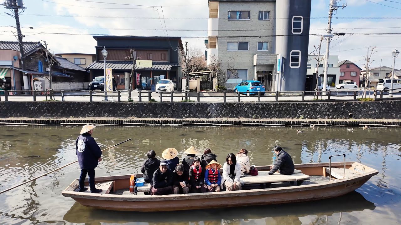 🍙 Day trip to Japanese towns [ASMR background video 4K]