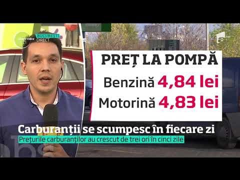 Carburanţii se scumpesc în fiecare zi