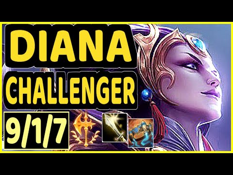 DIPLEX (DIANA) - 9/1/7 KDA MID CHALLENGER GAMEPLAY - EUW