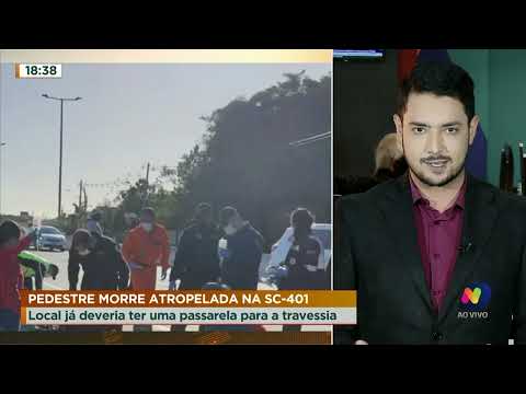 Mulher morre atropelada na SC-401, em Florianópolis