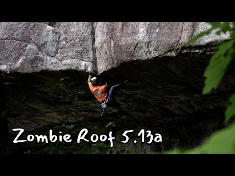 天花板裂缝！游文宇完成5.13a传统攀 | Steve You sends 5.13a trad route Zombie Roof at Squamish