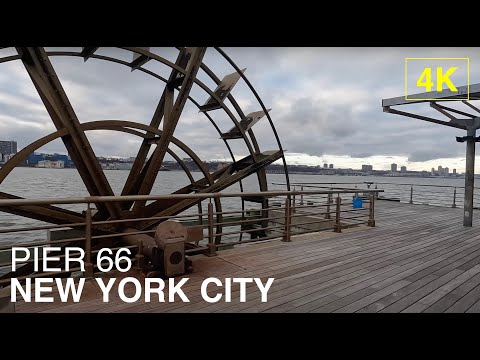 NEW YORK CITY | Pier 66: Views of Hudson River & New Jersey | 4K Walk