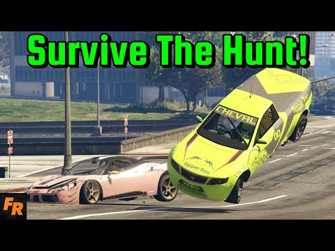 Survive The Hunt #76 - A City Of Race Cars! - Gta 5 Challenge