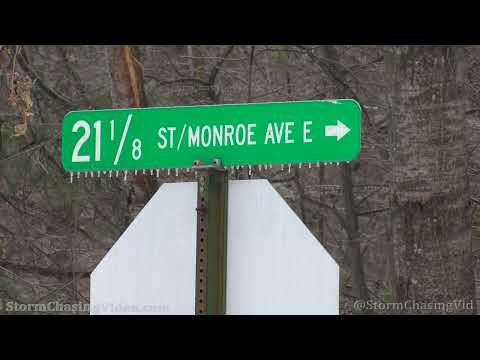 Freezing Rain / Ice Storm Covers Rice Lake, WI - 3/5/2022