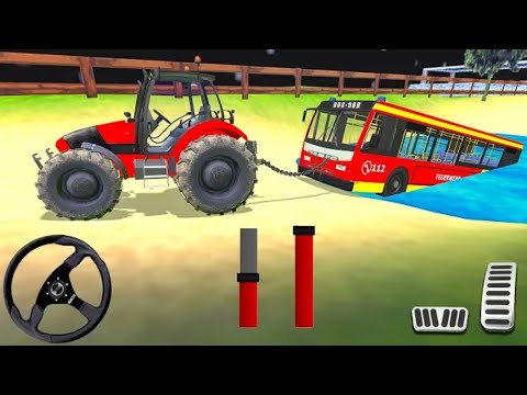 Offroad Towing Chained Tractor Bus 2019 Android Gameplay