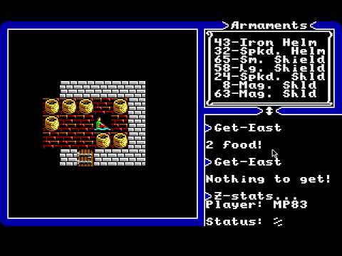 Ultima V (MS-DOS) - Magic Carpet + Unlimited Treasure Trick