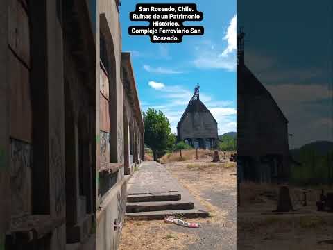 Ruinas de un Patrimonio Historico.        Complejo Ferroviario de San Rosendo. Región del Biobio.