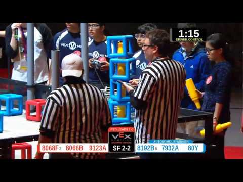 2015 VRC-MS Oppo SF2-2 -  (8068F 8192B) 75-Opportunity Div-VRC Middle School-VEX Worlds 2015