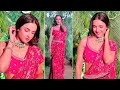 Jasmin Bhasin Teases Fans With Her Sultry Photos In Hot Pink Saree And Sexy Kamarband Kundan Choker