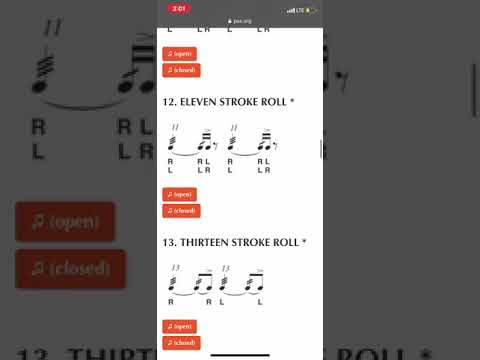 Mr. Gore gives brief explanation of rudiments, showing students how to locate and understand them