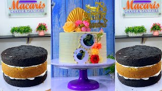 How to Decorate a cake with whipped Cream Cake| Cake Decorating with Whipped Cream.