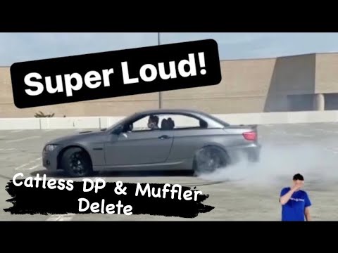 N55 335i VRSF Catless Downpipe Muffler Delete Straight Pipe Vs Dinan Free Flow Exhaust
