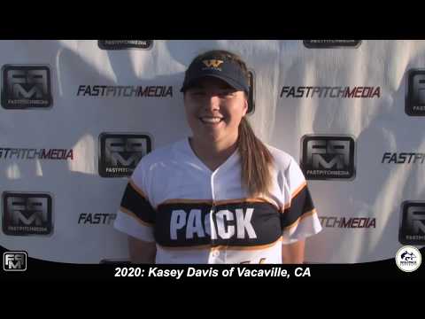 2020 Kasey Davis Power Hitting First Base and Outfield Softball Skills Video