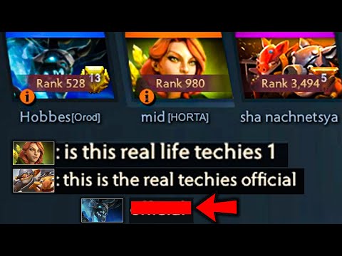 Immortal Rank 500 Reacts to Techies Official as Position 1 Techies..