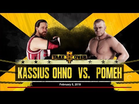 WWE 2K18. POMEH vs KASSIUS OHNO. NXT Championship