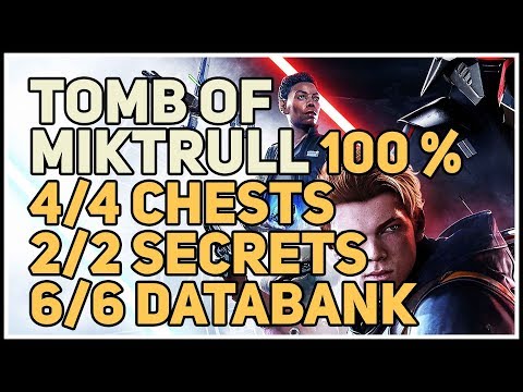 Zeffo Tomb of Miktrull 100% Explored Chests Secrets and Echo Databank Star Wars