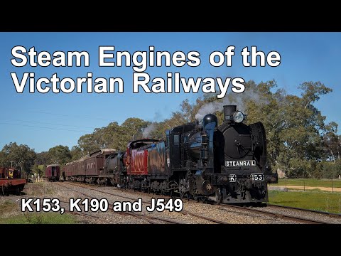 Australian Steam Trains in the Goldfields - K190 K153 and J549 on the VGR